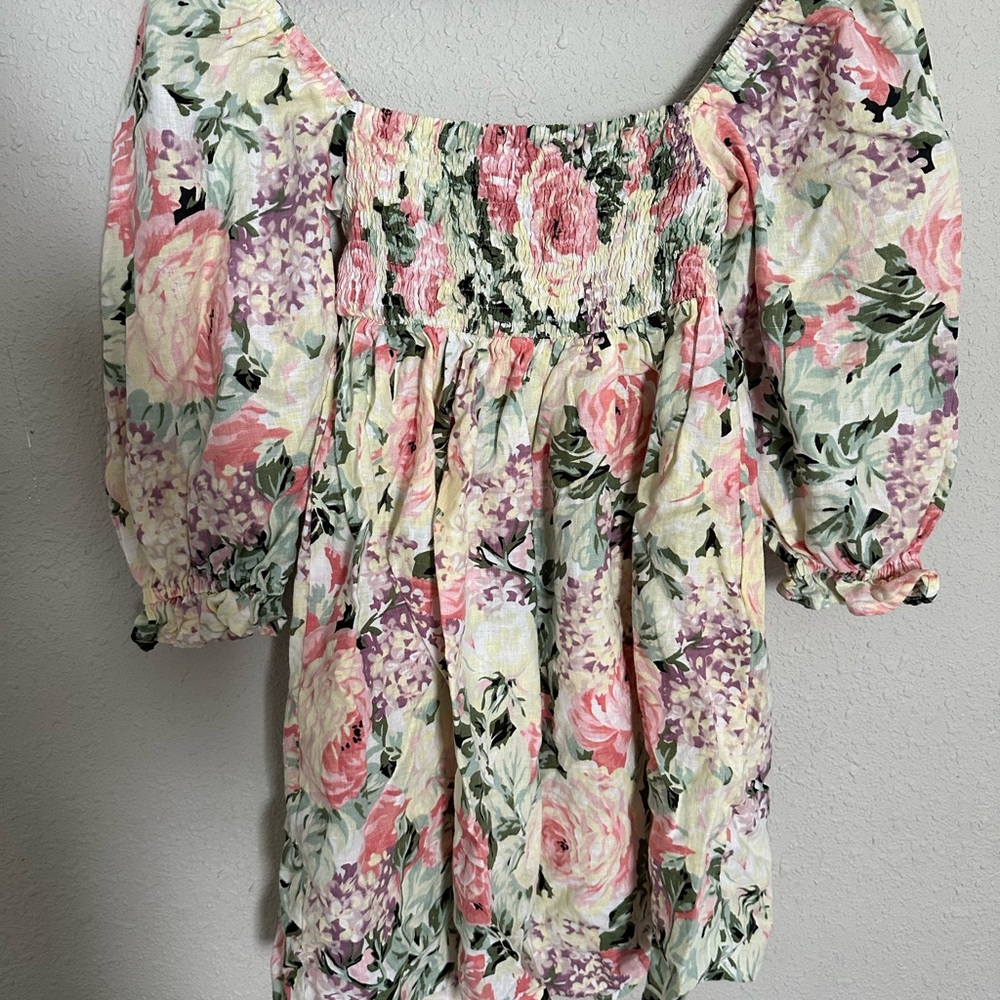 Faithfull the Brand Textured Floral Dress - Picture 5 of 5